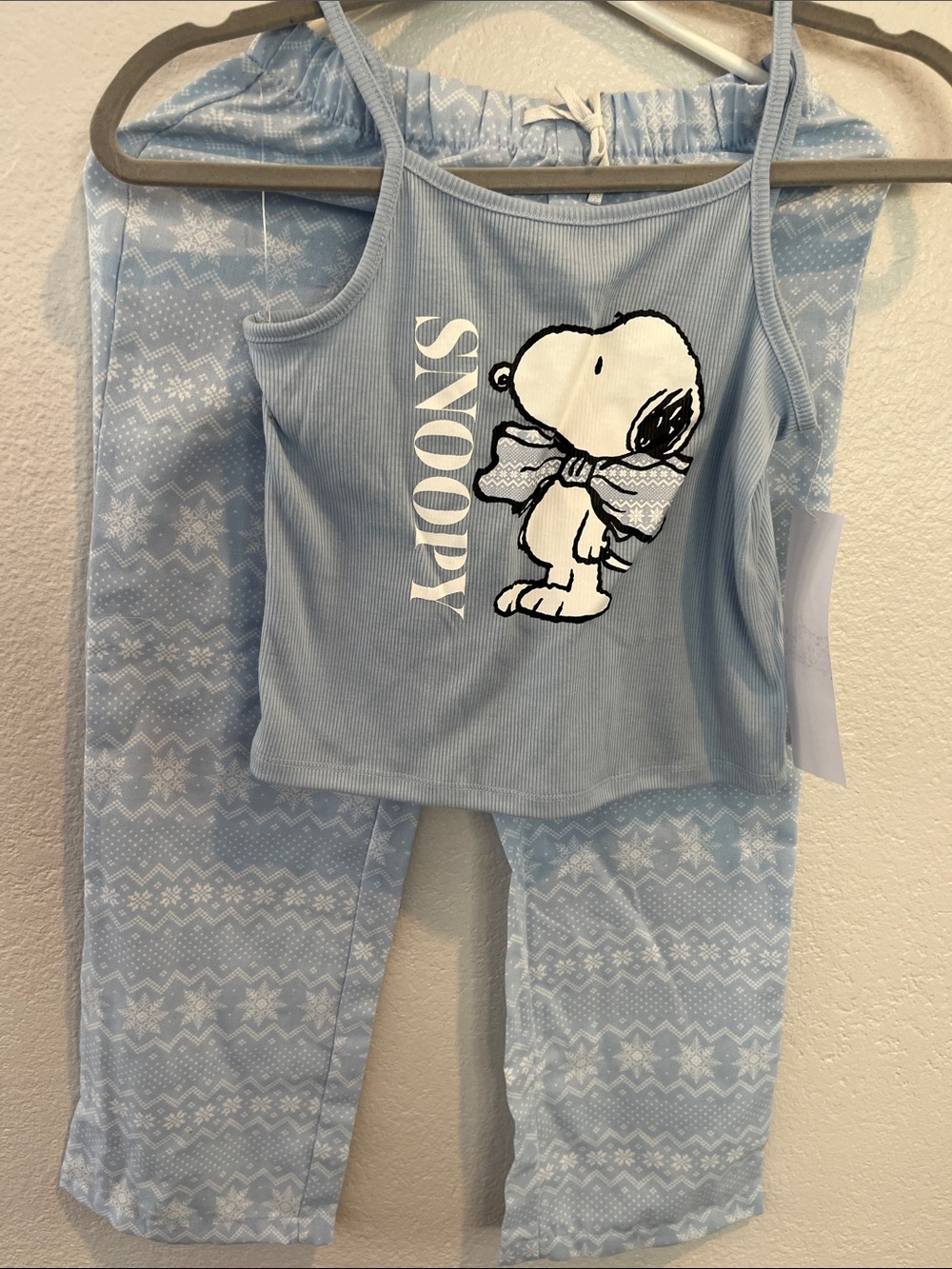 Peanuts Snoopy Light Blue Girls' Pajama Set